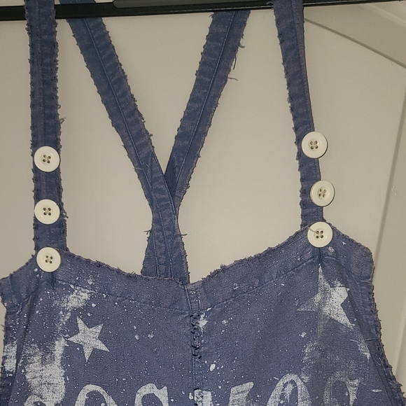 Magnolia Pearl Cosmos overalls blue os rare overall pant pants jumpsuit romper - Picture 12 of 16
